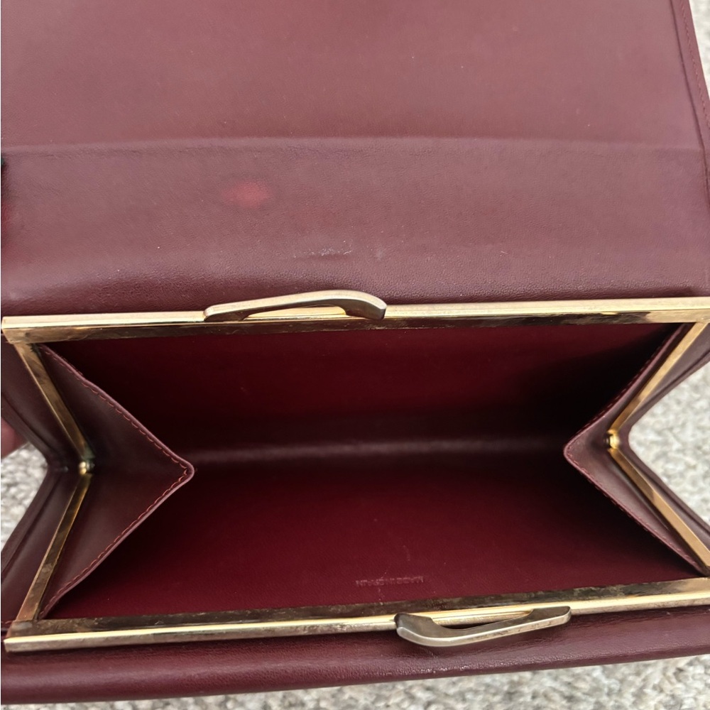 Cartier Women's Burgundy Leather Crossbody Bag Set - Picture 12 of 12
